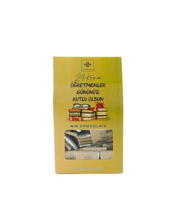 Nin Chocolate Teachers' Day Book Patterned Box Chocolate 50 Pieces