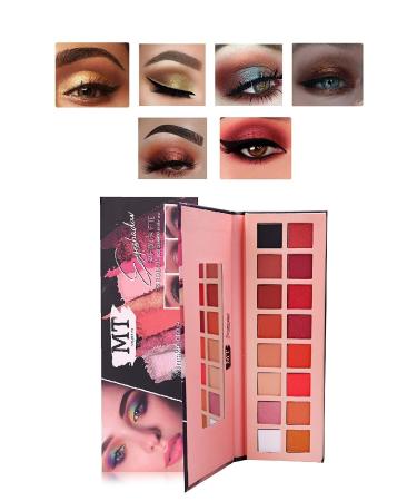 MT Makeuptime 16-Piece Mirrored Pearlescent Matte Eyeshadow Palette - Buy Online on GoSupps.com