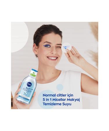 NIVEA 5in1 Refreshing Micellar Make-Up Remover Water Normal Skin 400 ml Facial Cleanser - Buy Online on GoSupps.com