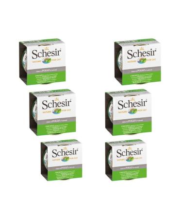 Schesir Chicken Adult Cat Canned Food 85 Gr X 6 Pieces