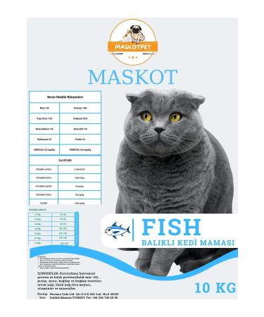 Mascot Fish Adult Cat Food 10 Kg - Buy Online on GoSupps.com