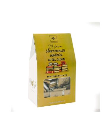 Nin Chocolate Teachers' Day Book Patterned Box Chocolate 50 Pieces - Buy Online on GoSupps.com