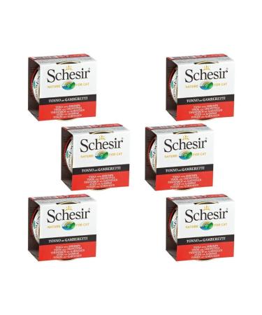 Schesir Tuna Shrimp Jelly Cat Canned Food 85 Gr X 6 Pieces