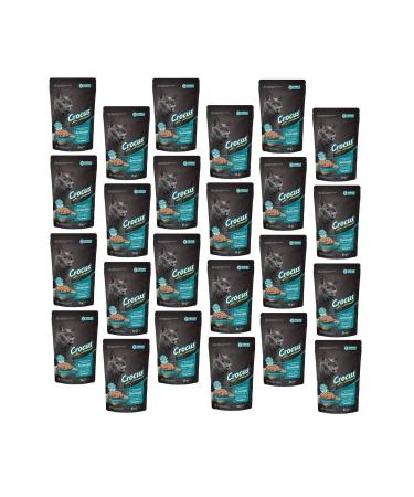 Crocus Pouch Grain-Free Jelly Salmon Sterilized Cat Canned Food 85 Gr (24 Pieces)