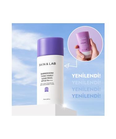 Skin&Lab Barrierderm Daily Sunscreen 70ml Spf 30/pa - Renewed Non-nano Mineral Filter Cream
