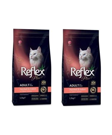 Reflex Plus Hairball Salmon Cat Food 1.5 Kg * 2 Pieces