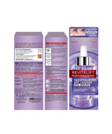 L'Oreal Paris L'or al Paris Revitalift Filler Eye Serum 20ml - Buy Online on GoSupps.com