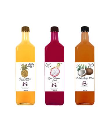 Suheylaana Natural Pineapple Dragon Fruit and Coconut Vinegar 1000 Ml