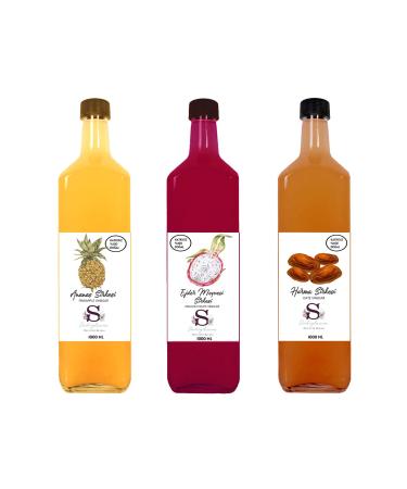 Suheylaana Natural Pineapple Dragon Fruit and Date Vinegar 1000 Ml