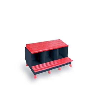 happy poultry Modular Chicken Nest 3 Compartment Single Layer