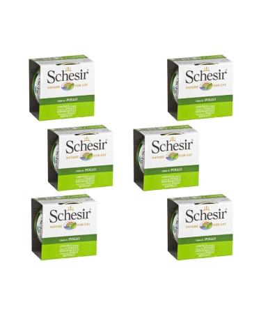 Schesir Jelly Chicken Fillet Meat Cat Canned Food 85 Gr X 6 Pieces