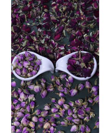 Aktarloji 2-Piece Bud Rose Dried 100 Gr Red 100 Gr Pink Total 200 Gr