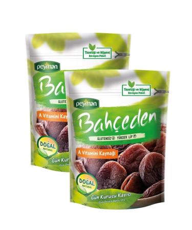 Peyman Garden Natural Sun Dried Apricots 165 Gr X 2 Pieces