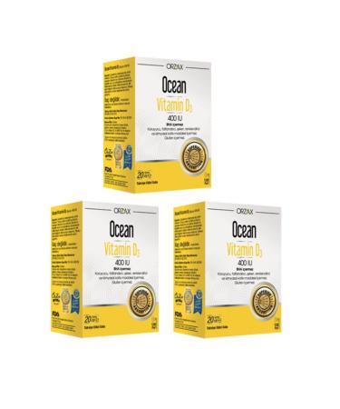 Ocean Vitamin D Support - Vitamin D3 400 Iu Spray 20 Ml X3 Pieces