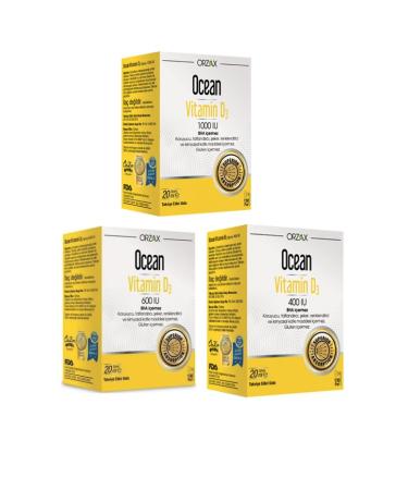 Ocean Ocean Vitamin D3 400 Iu Spray 20ml + Vitamin D3 600 Iu Spray 20 Ml