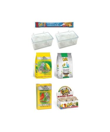 Gold Wings Budgie Care Food Set 7 Pieces