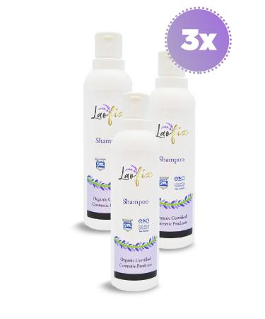 laofix Organic Anti-Hair Loss Herbal Lavender and Horsetail Essence Shampoo 3x250 ml