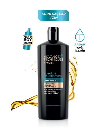 Avon Advance Techniques Nourishing Shampoo with Argan Oil - 700ml - Buy Online on GoSupps.com