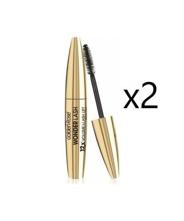 Golden Rose - Wonder Lash Mascara Black 12 Layers Volume X 2 Pieces