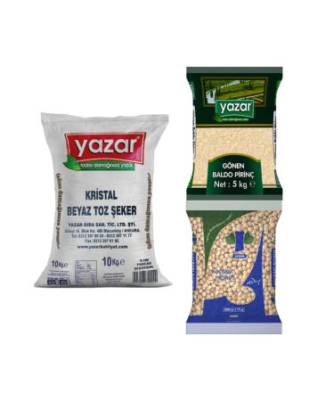 WRITER 4 X 5kg Dried Legumes And Granulated Sugar 20kg