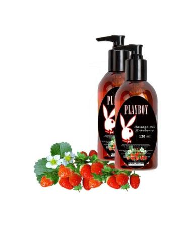 Strawberry Massage Oil 2 Pieces Strawberry Flavored Body Massage Oil