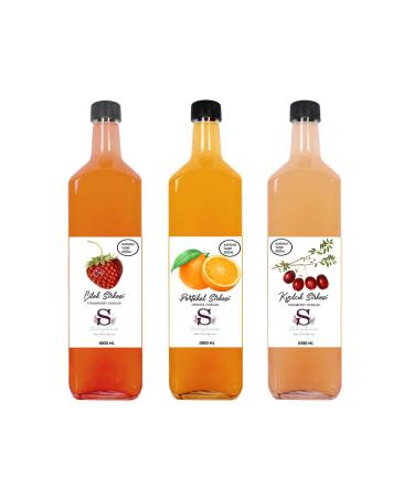S heylaana Natural Strawberry Orange and Cranberry Vinegar 1000 Ml