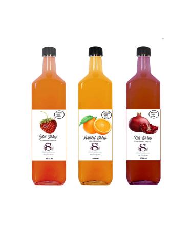 S heylaana Natural Strawberry Orange and Pomegranate Vinegar 1000 Ml