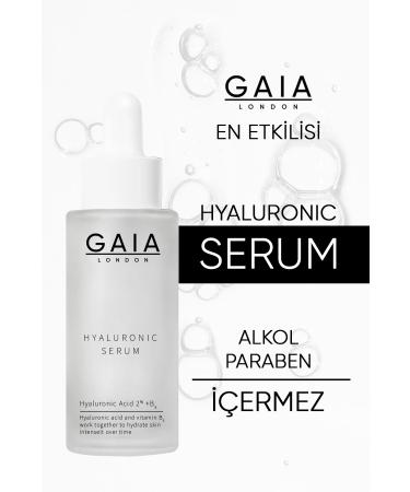 Gaia London Intensive Moisturizing Care Serum (HYALURONIC ACID 2% B5) Hyaluronic Serum for All Skin Types 50ml. - Buy Online on GoSupps.com