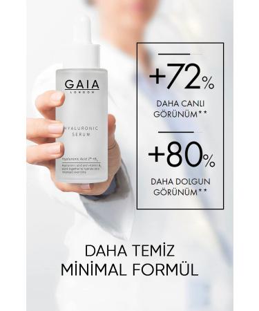 Gaia London Intensive Moisturizing Care Serum (HYALURONIC ACID 2% B5) Hyaluronic Serum for All Skin Types 50ml. - Buy Online on GoSupps.com