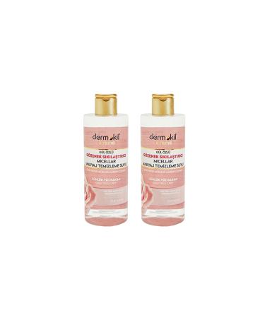 Dermokil Rose Extract Pore Tightening Micellar Makeup Cleansing Water 2 Pieces