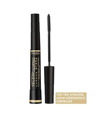 L'Oreal Paris Original New Telescopic Carbon Extra Black Telescopic Mascara - Intense Black - Buy Online on GoSupps.com