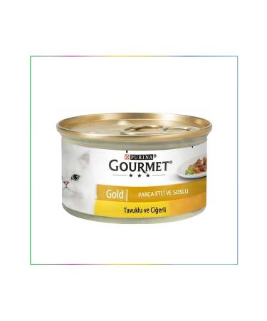 Gourmet Proplan Chicken and Liver Cat Canned Food 85 Gr X 24 Pieces