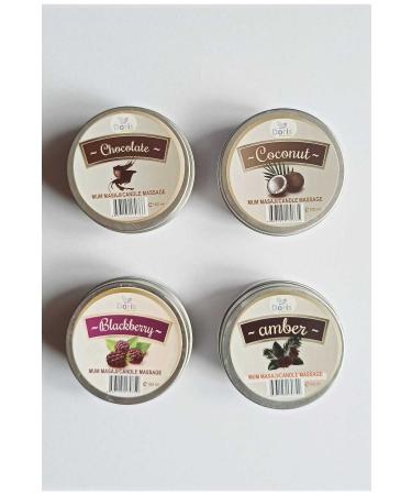 Doris Spa Candle Massage & Body Care Oil 100 ml 4 Types Blackberry Chocolate Amber Coconut