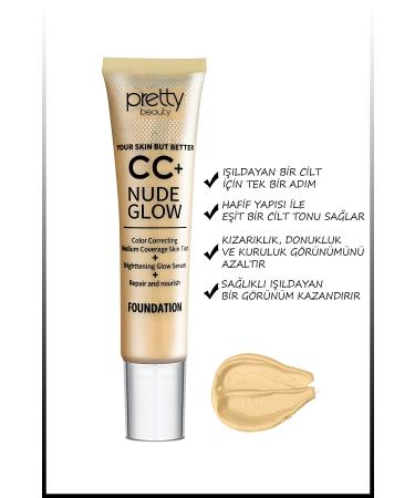 Pretty Beauty Cc+ Nude Glow Foundation - Buy Online on GoSupps.com