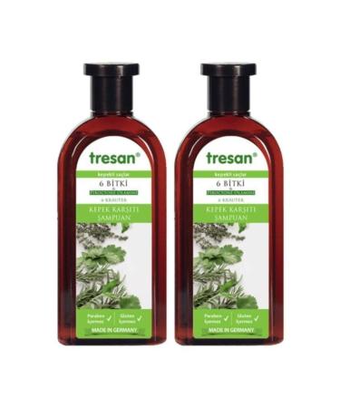 Tresan 6 Plants Anti-Dandruff Care Shampoo 300 ml 2 X 86976239021058