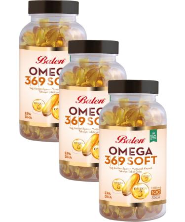 Balen Omega 3-6-9 1380 Mg 100 Capsules X 3 Pieces