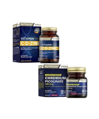 Nutraxin Chromium Picolinate & Vitamin Max CD Zinc