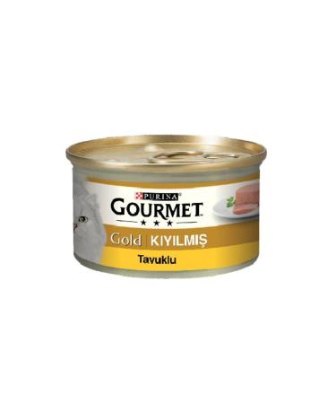 Gourmet Purina Gold Minced Chicken Cat Canned Wet Food 85 Gr X 24 Pieces