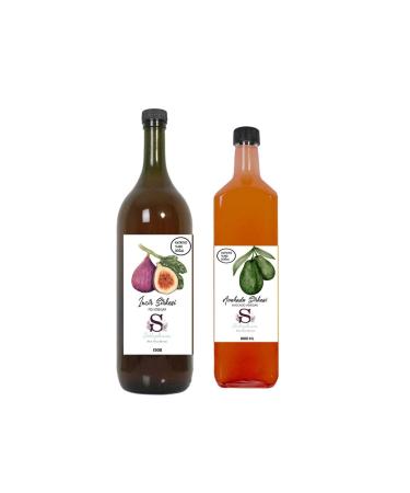 Suheylaana Natural Fig Vinegar 1500 Ml And Natural Avocado Vinegar 1000 Ml