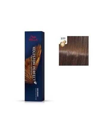 Wella Koleston Perfect Me+super 7/77 Intense Blonde Brown Permanent Hair Dye 60 /ml