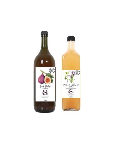 Suheylaana Natural Fig Vinegar 1500 Ml and Melissa & Black Pepper Vinegar 1000 Ml
