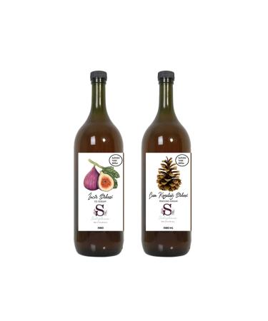 Suheylaana Natural Fig Vinegar 1500 Ml And Natural Pine Cone Vinegar 1500 Ml