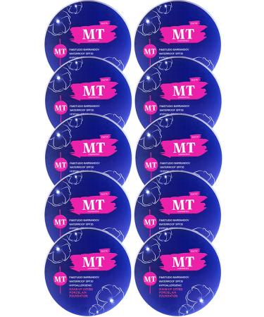 MT Porcelain Foundation Make-up Cover 10 Pieces (212: Dark Tone)