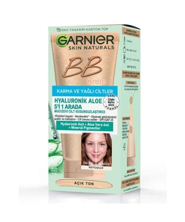Garnier Bb Cream 5 in 1 Oily Combination Skin Light Tone 40ml