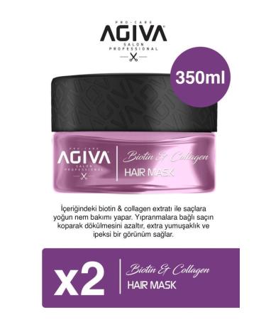 Agiva Biotin Collagen Hair Mask 350ml X2