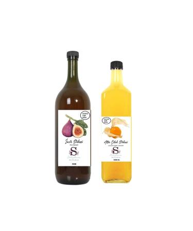 Suheylaana Natural Fig Vinegar 1500 Ml and Golden Strawberry Vinegar 1000 Ml