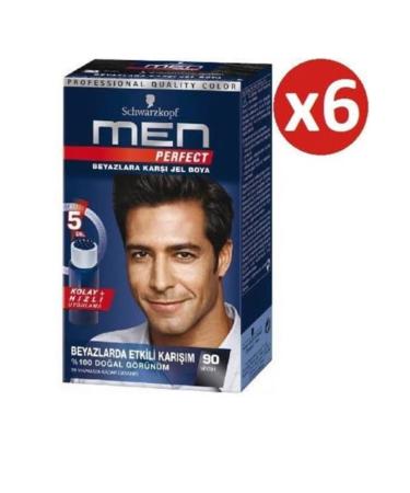 Schwarzkopf Men Schwarkopf Men Perfect 90 Black 6 Pieces (NEW PACKAGING)