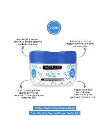 Morfose Hair Mask Containing Collagen 500 ml - Dry Weak and Brittle Hair - Buy Online on GoSupps.com