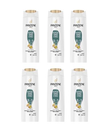 Pantene Anti-Dandruff Effective 3in1 Shampoo 350 Ml* 6 Pieces (campaign set)