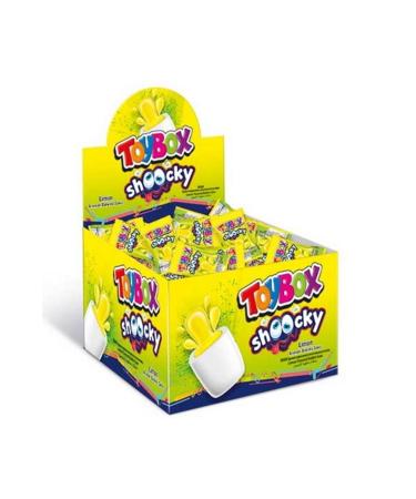 Toybox Schoocky Lemon Flavored Bubble Gum Sour X 100 Pcs